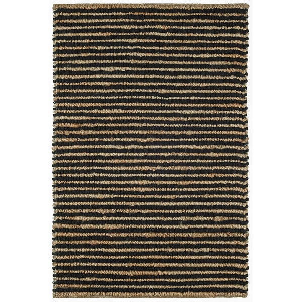 Twiggy Black Handwoven Jute Rug