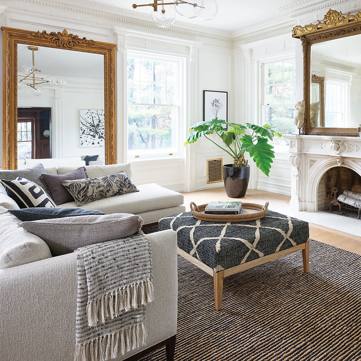 Twiggy Black Handwoven Jute Rug