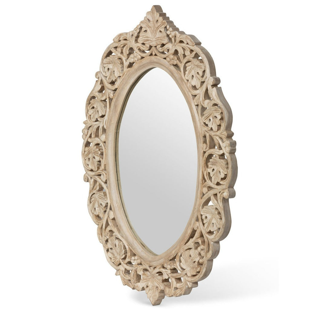 Vichy Hand Carved Wood Mirror
