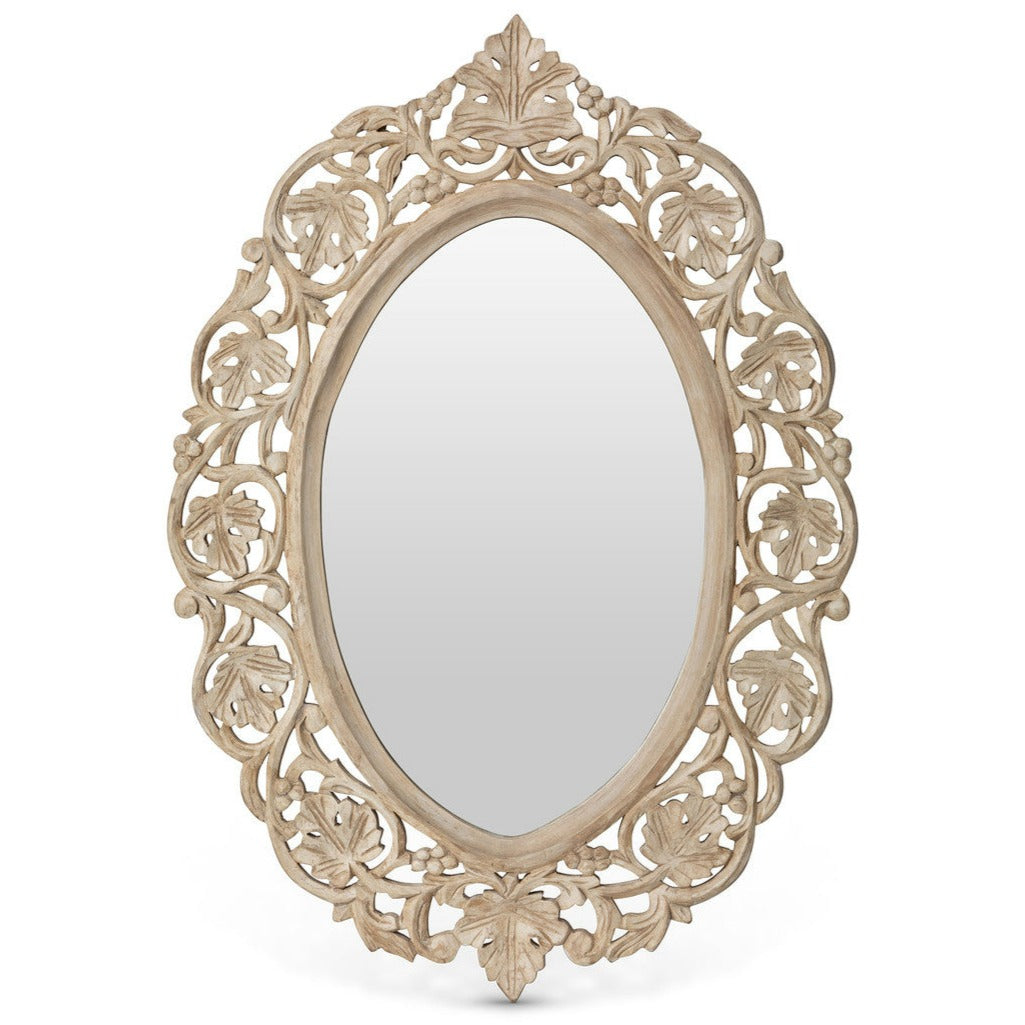 Vichy Hand Carved Wood Mirror