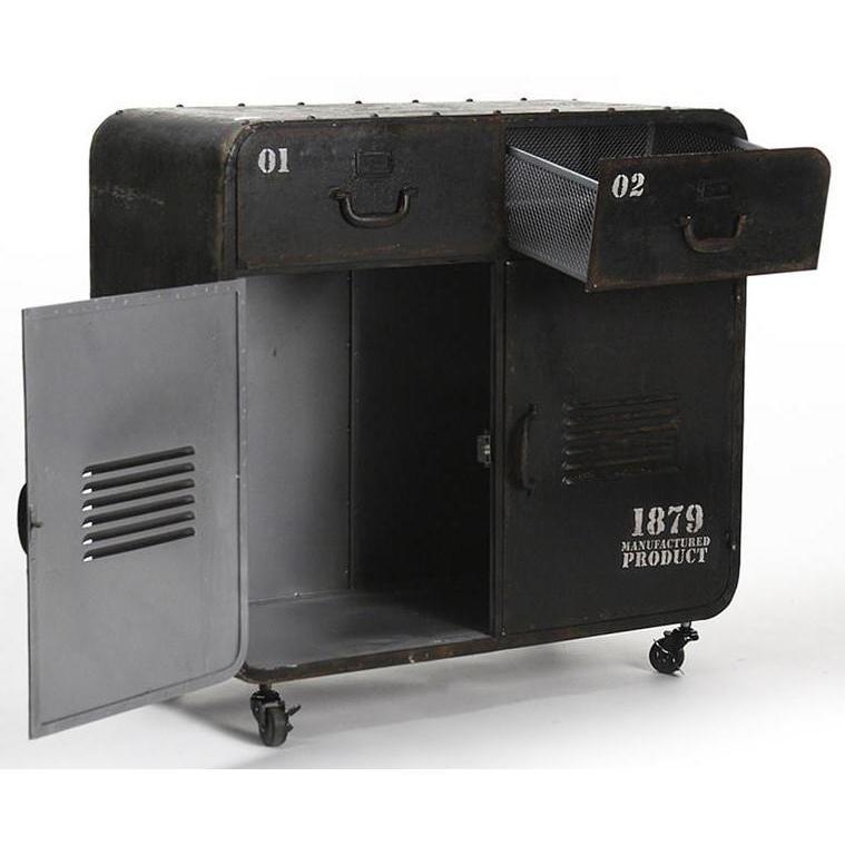 Vintage Industrial Military Cabinet