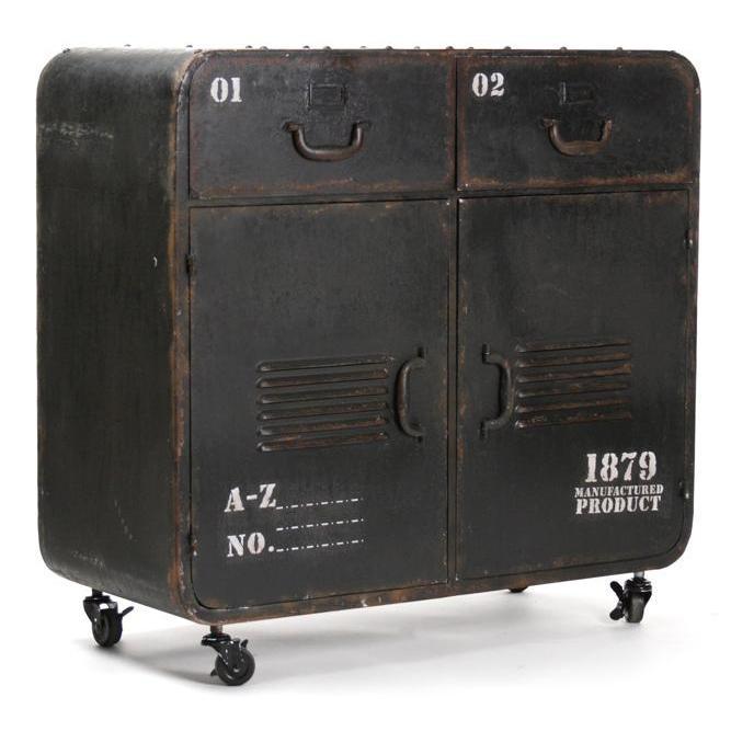 Vintage Industrial Military Cabinet