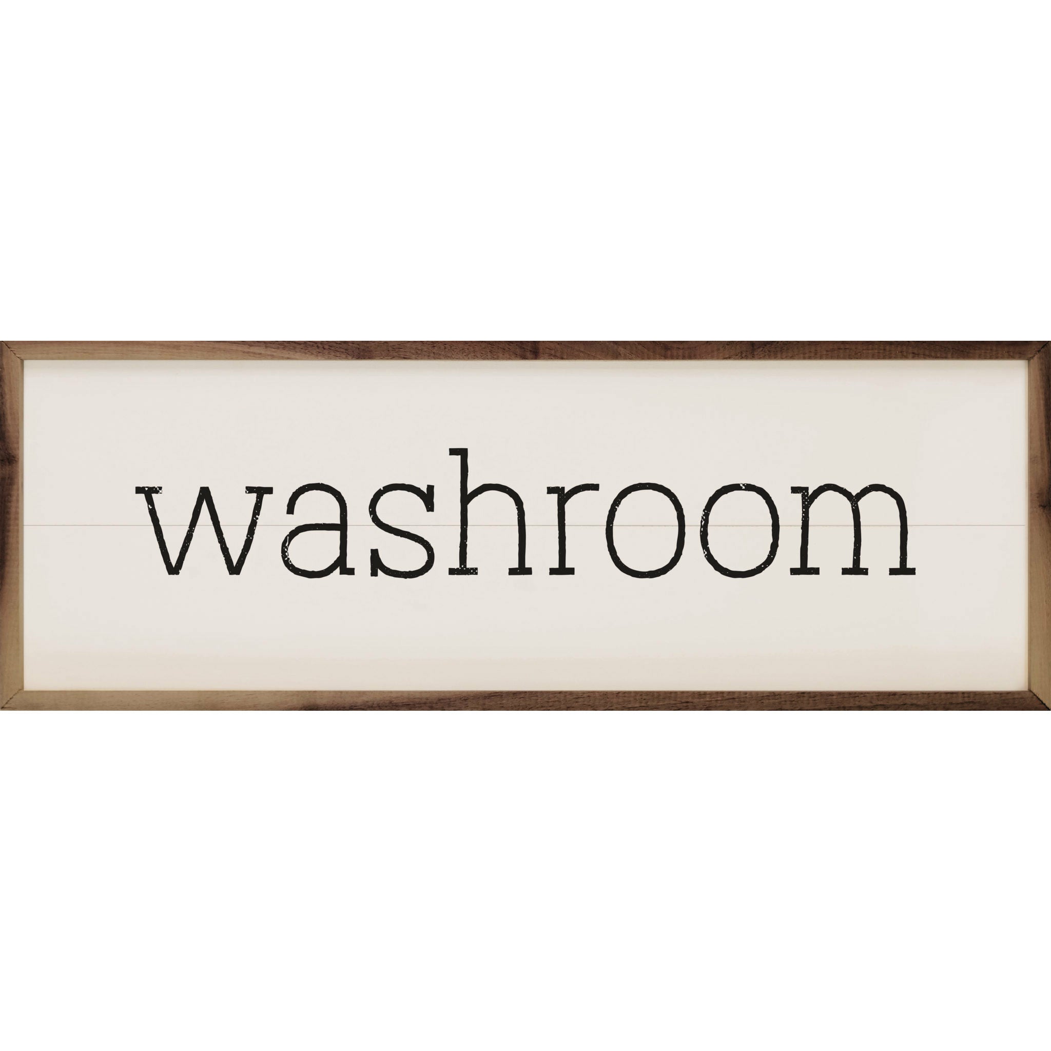 Washroom Wood Framed Print