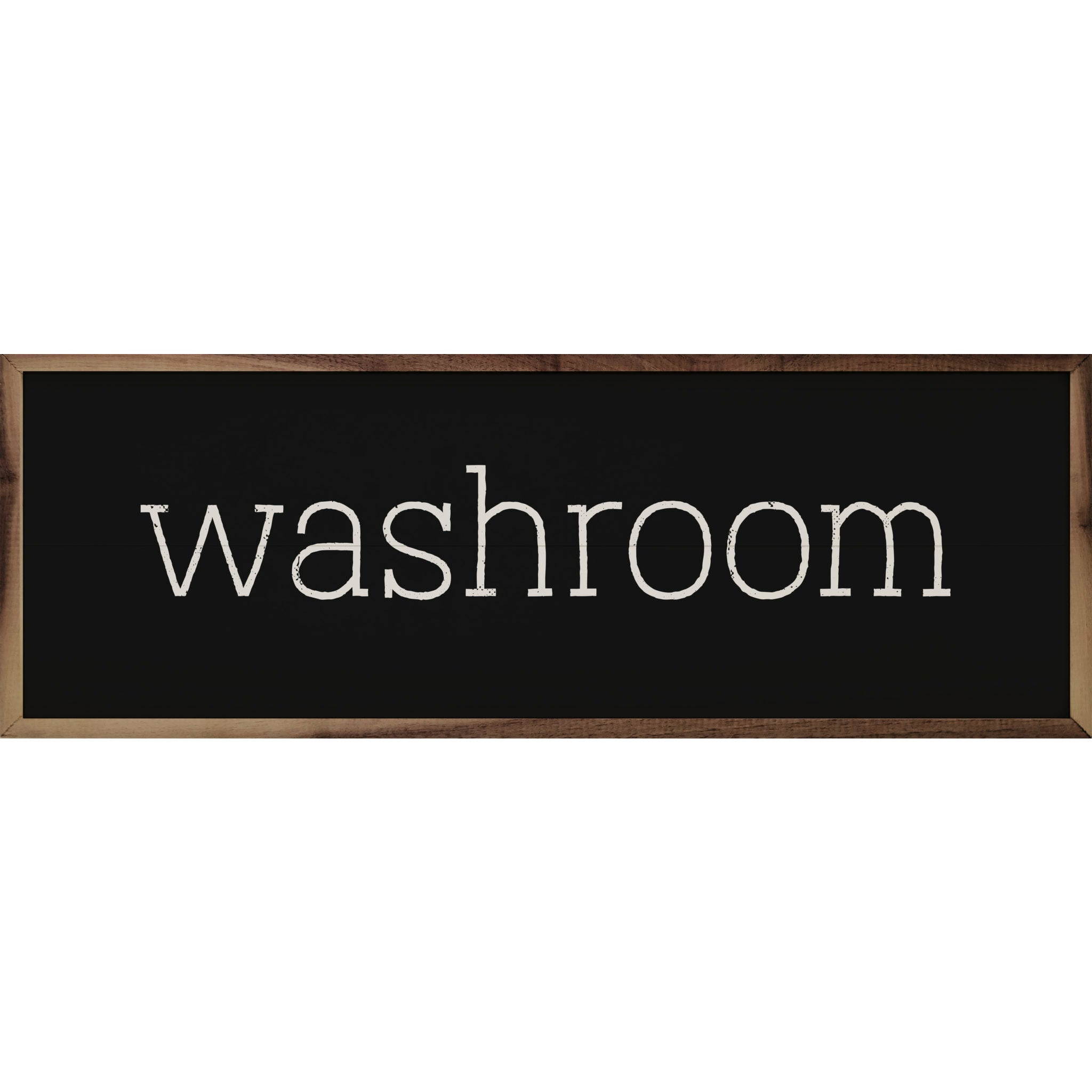 Washroom Wood Framed Print