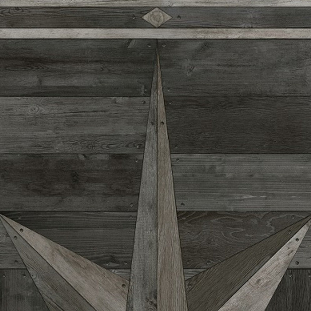 Williamsburg 18th Century Joinery Dark Pine Shadows Vinyl Floor Cloth