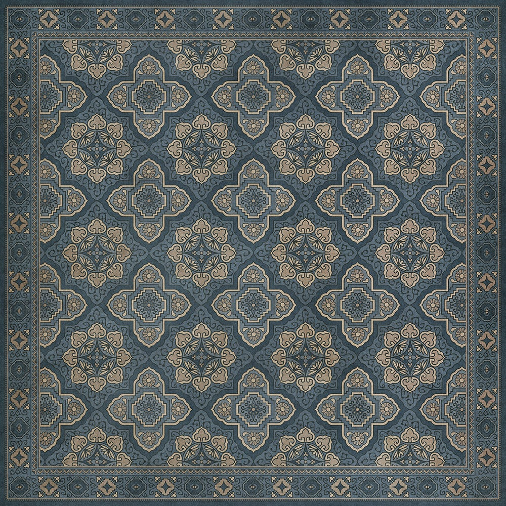 Williamsburg Antiquary Galleys Vinyl Floor Cloth