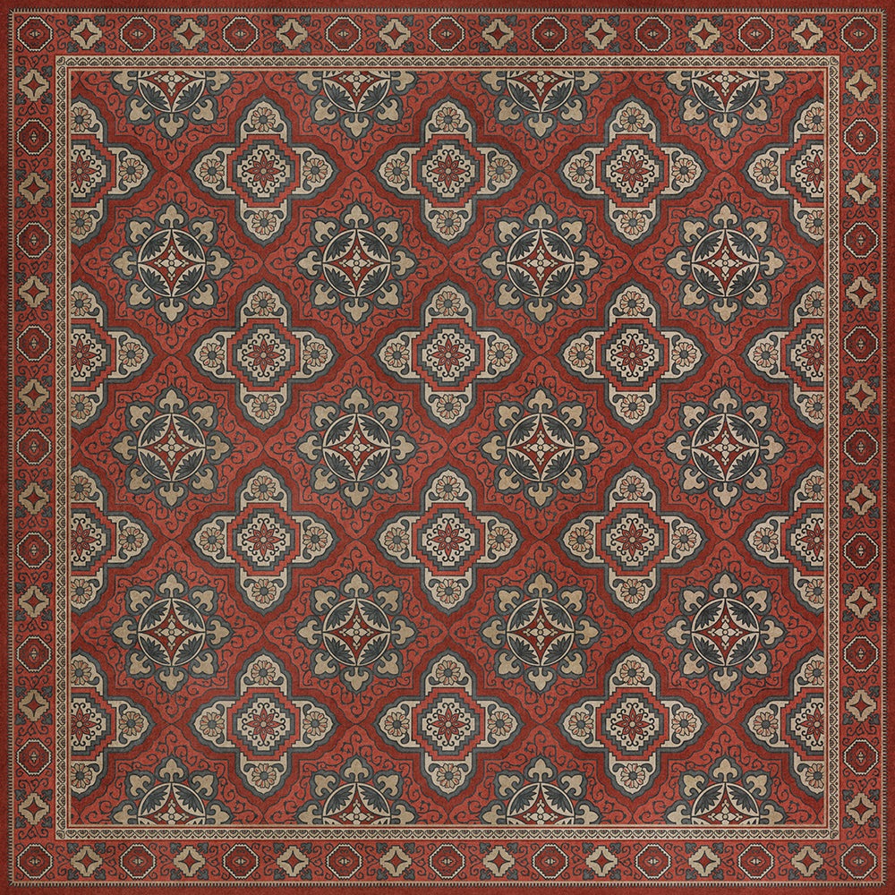 Williamsburg Antiquary Provenance Vinyl Floor Cloth