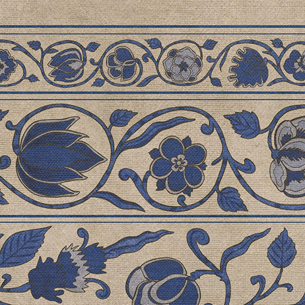 Williamsburg Antique A Solemn Soul Vinyl Floor Cloth