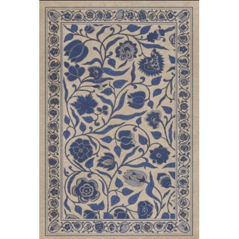 Williamsburg Antique A Solemn Soul Vinyl Floor Cloth