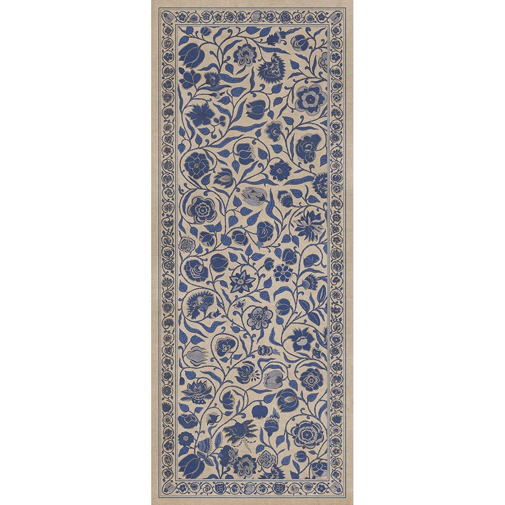 Williamsburg Antique A Solemn Soul Vinyl Floor Cloth