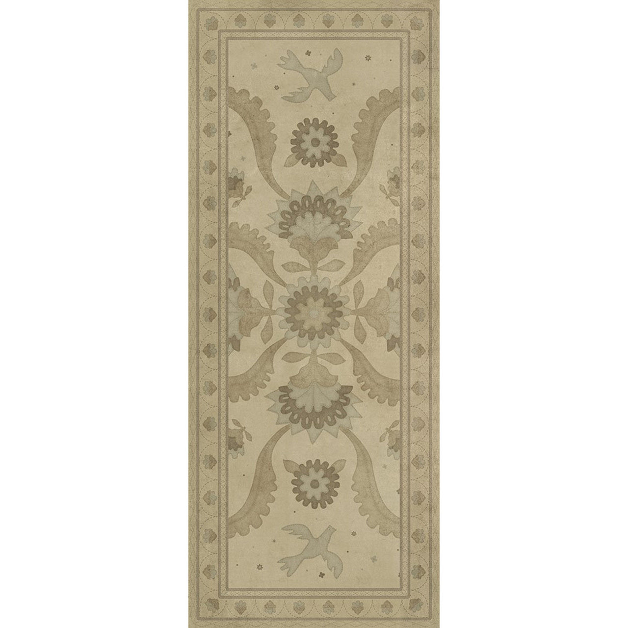 Williamsburg Applique A Way To Mend Vinyl Floor Cloth