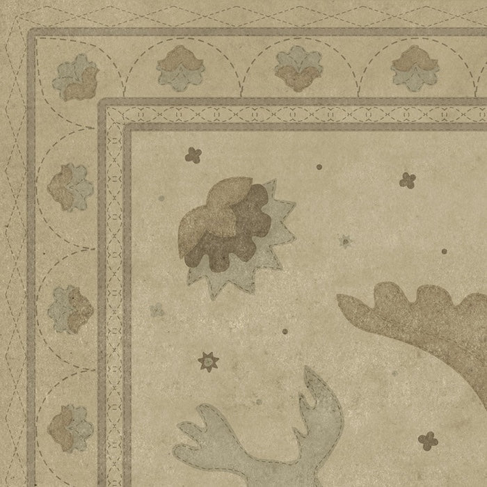 Williamsburg Applique A Way To Mend Vinyl Floor Cloth