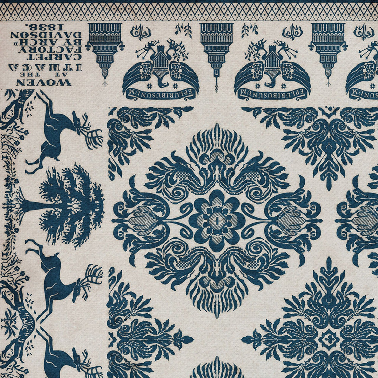 Williamsburg Archibald Davidson Vinyl Floor Cloth