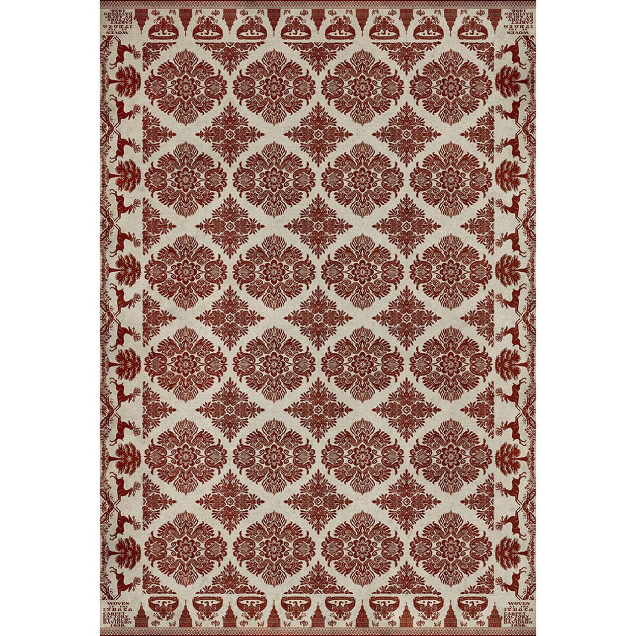 Williamsburg Archibald Loves Secret Vinyl Floor Cloth