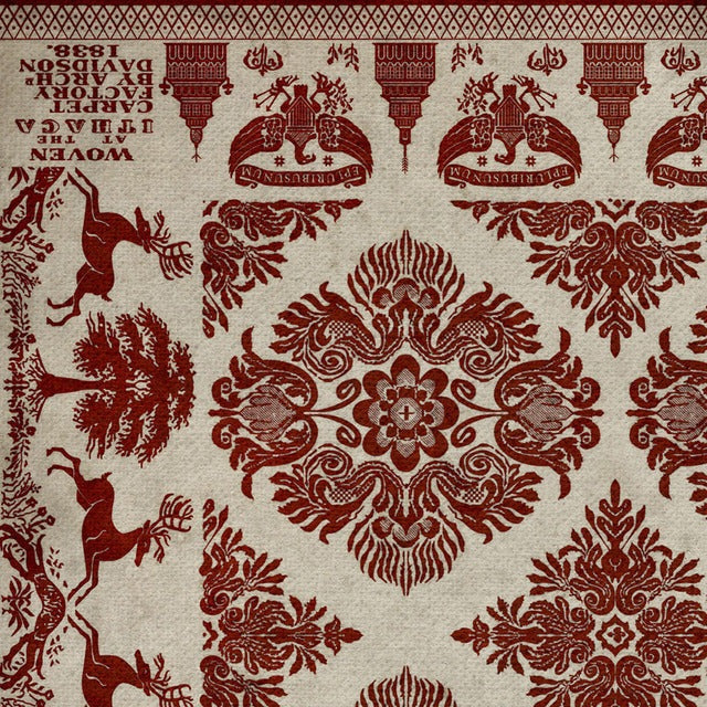 Williamsburg Archibald Loves Secret Vinyl Floor Cloth