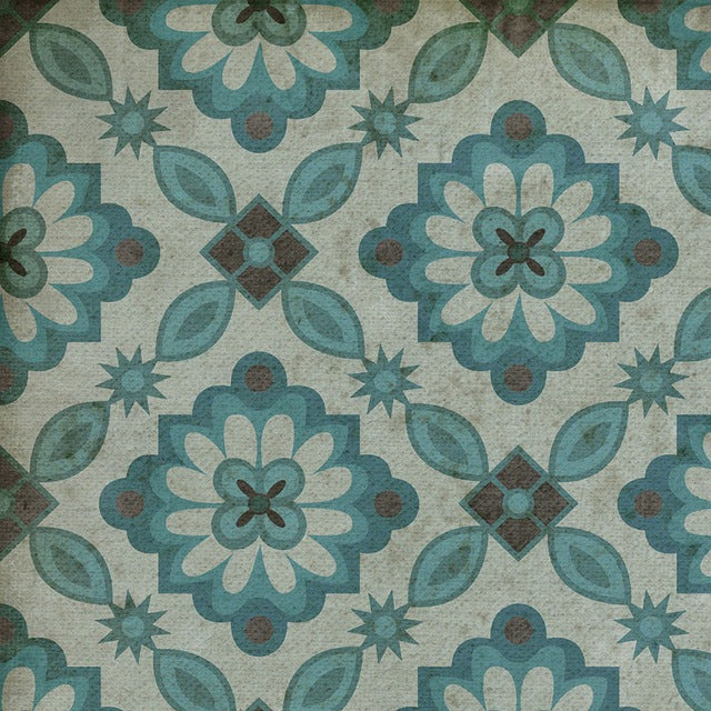 Williamsburg Bookbinder Purdie Vinyl Floor Cloth