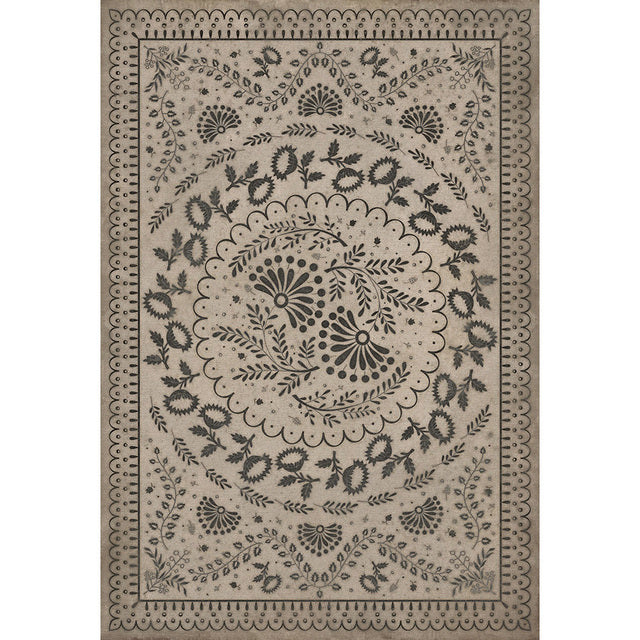 Williamsburg Cozens Over Hills And Far Away Vinyl Floor Cloth