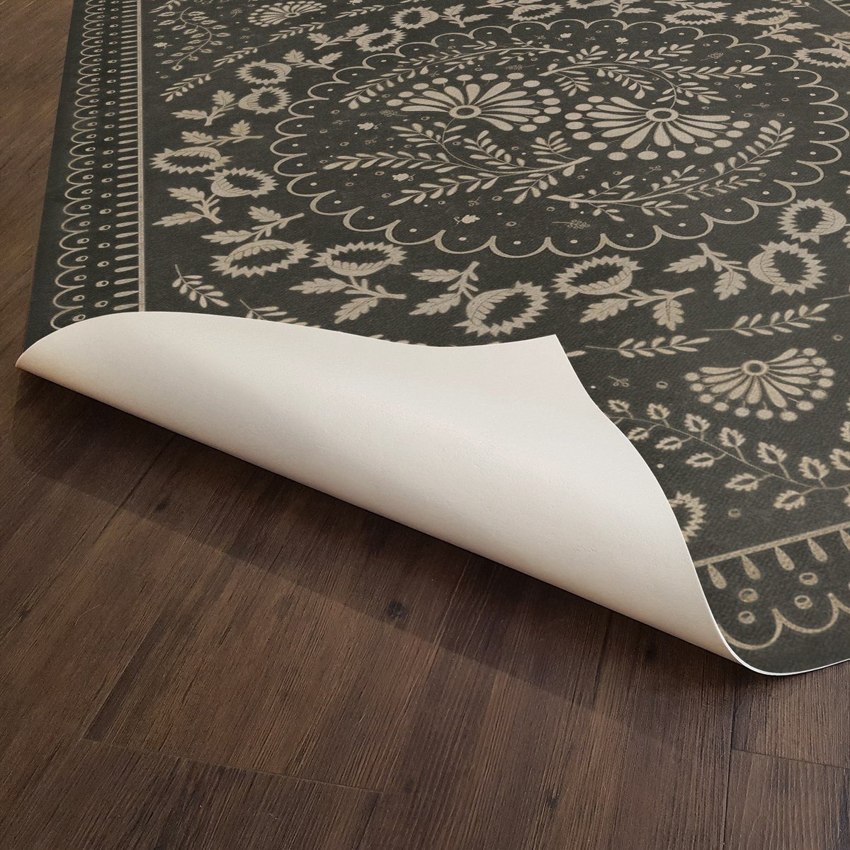 Williamsburg Cozens Rolling Of The Stones Vinyl Floor Cloth