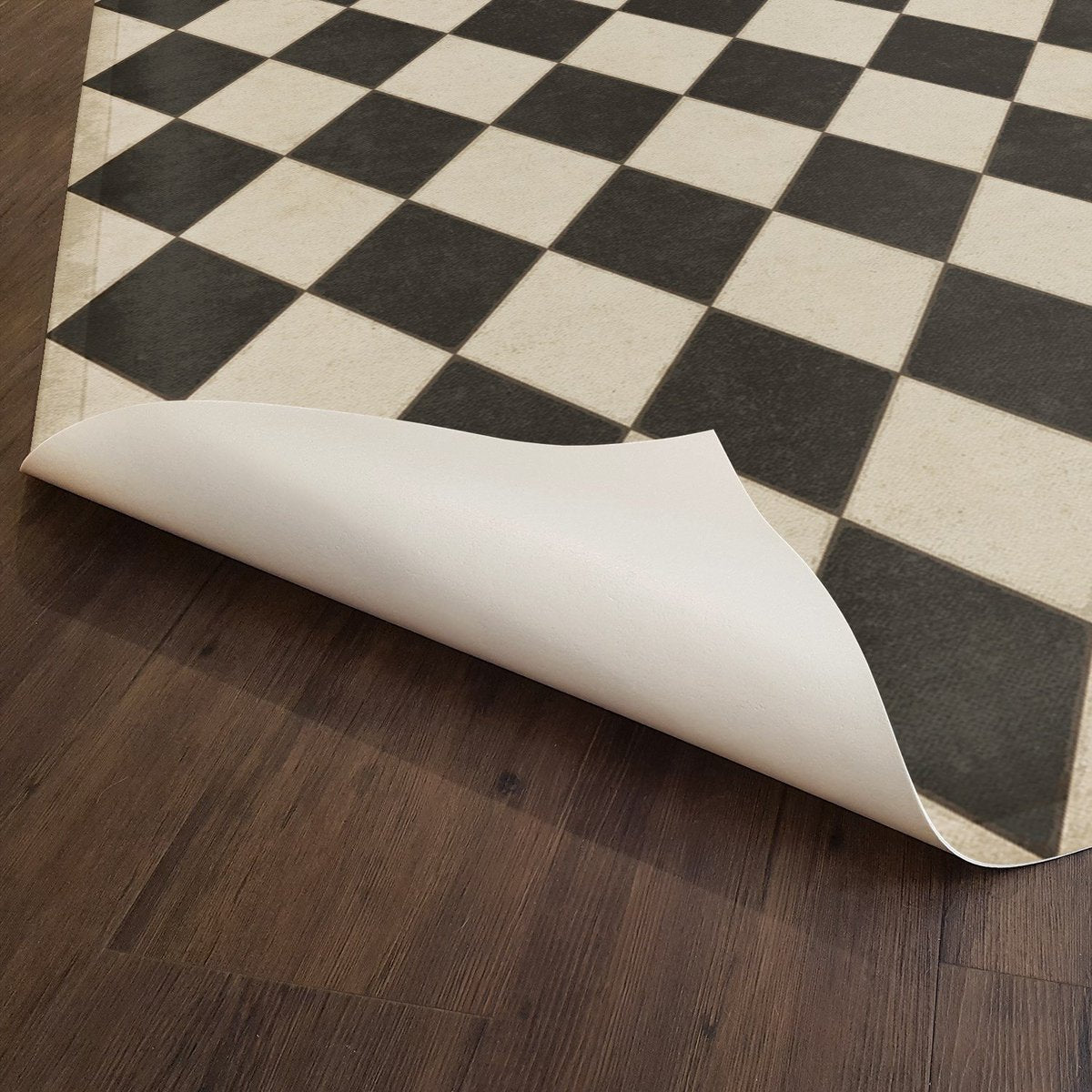 Williamsburg Diamonds Edward Vinyl Floor Cloth