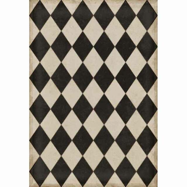 Williamsburg Diamonds Edward Vinyl Floor Cloth