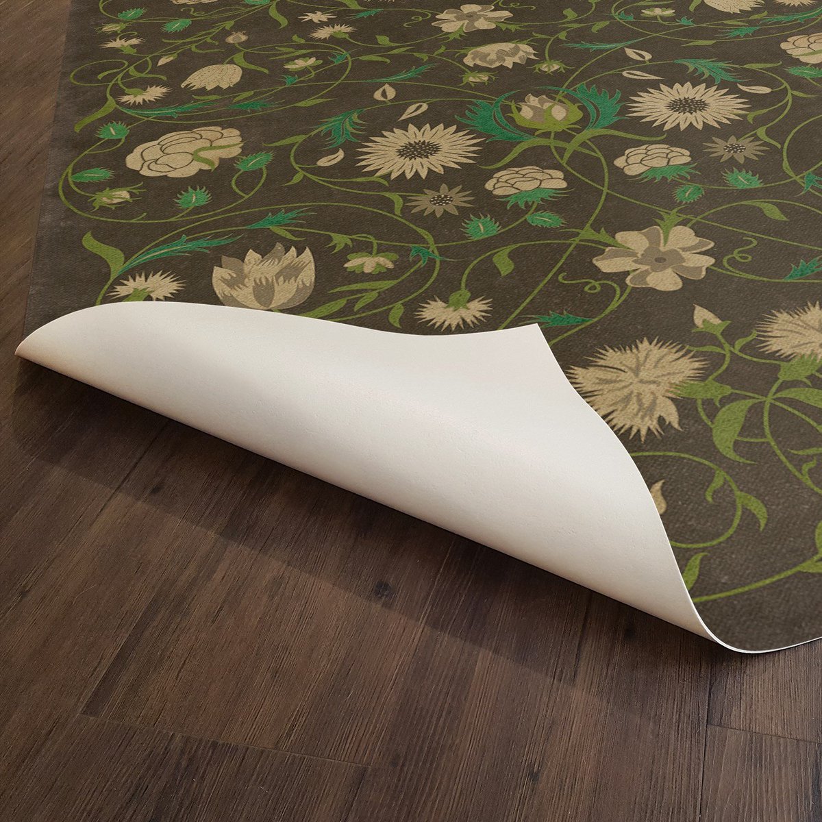 Williamsburg Floral Emma Vinyl Floor Cloth
