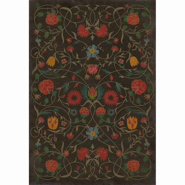 Williamsburg Floral Susannah Vinyl Floor Cloth
