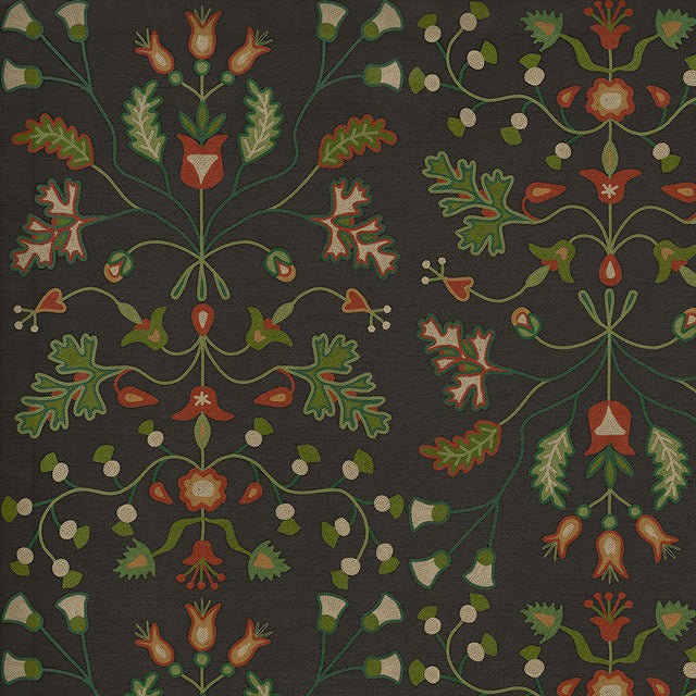 Williamsburg Franklin Afterwit Vinyl Floor Cloth