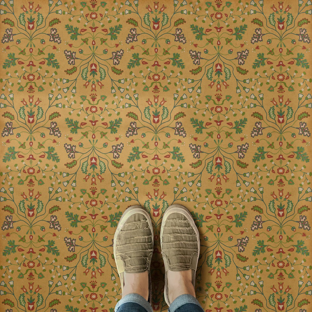 Williamsburg Franklin Bagatelles Vinyl Floor Cloth