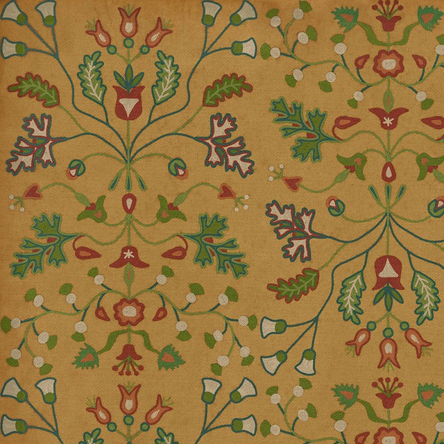 Williamsburg Franklin Bagatelles Vinyl Floor Cloth