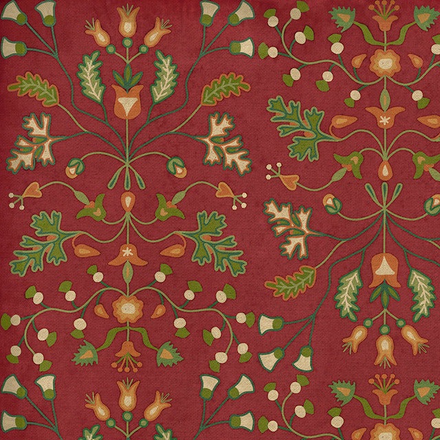 Williamsburg Franklin Busy Body Vinyl Floor Cloth