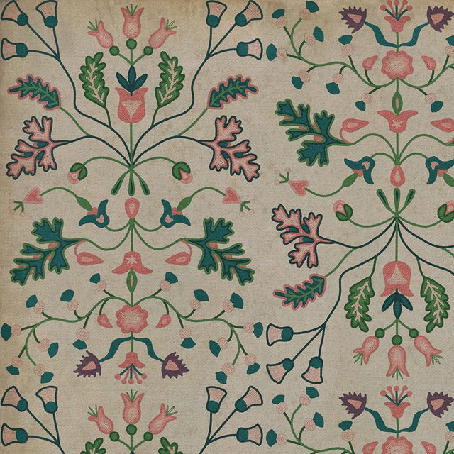 Williamsburg Franklin Gentle Readers Vinyl Floor Cloth