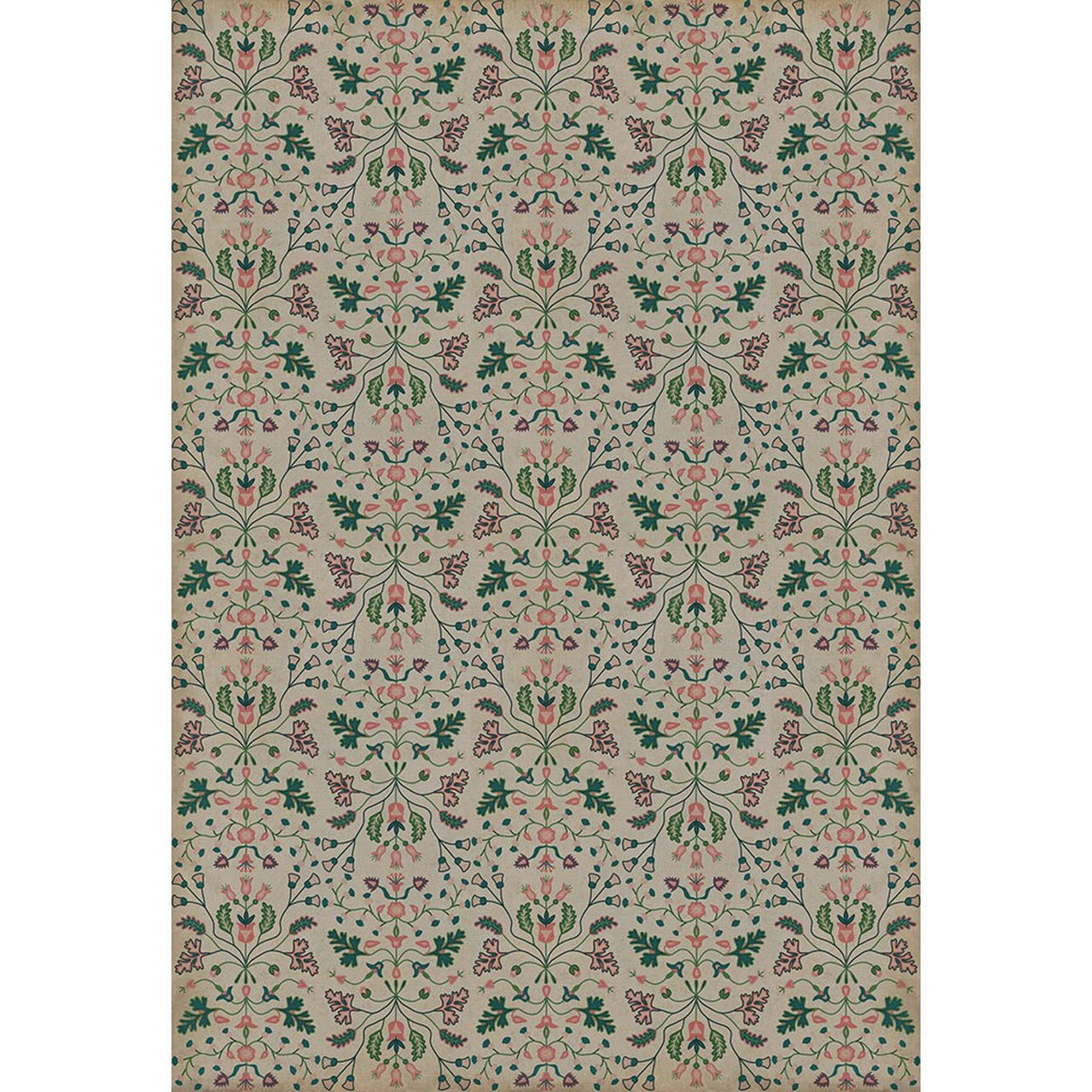 Williamsburg Franklin Gentle Readers Vinyl Floor Cloth