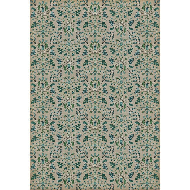 Williamsburg Franklin Martha Careful Vinyl Floor Cloth