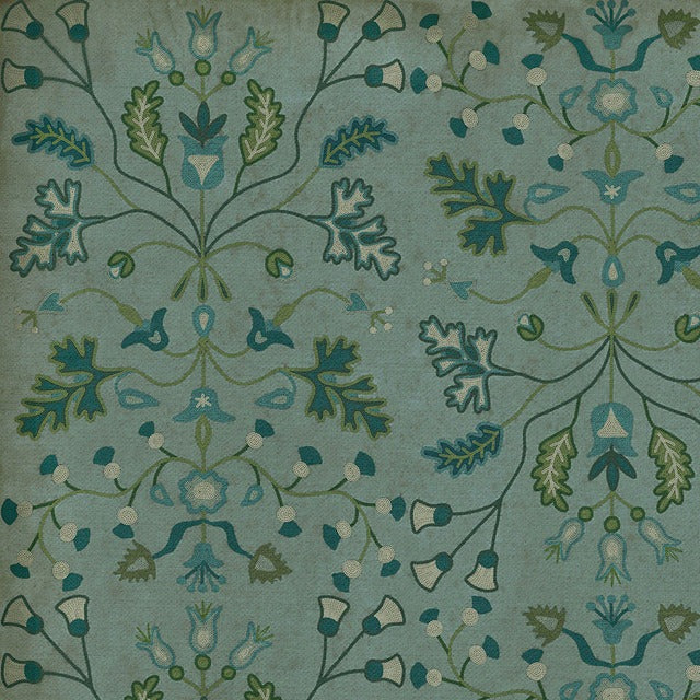 Williamsburg Franklin Useful Knowledge Vinyl Floor Cloth