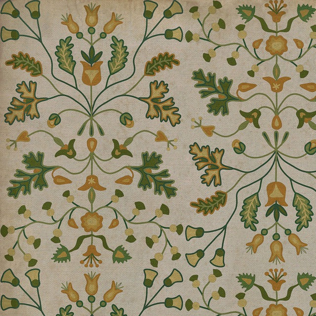 Williamsburg Franklin Your Humble Servant Vinyl Floor Cloth