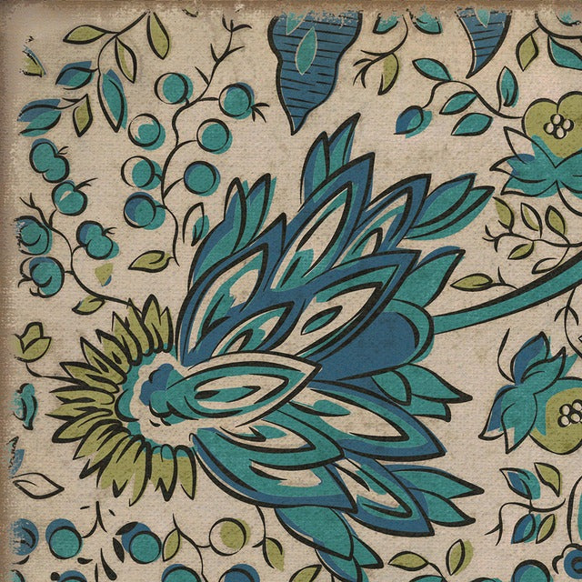 Williamsburg Garden Gate A Mountains Brow Vinyl Floor Cloth