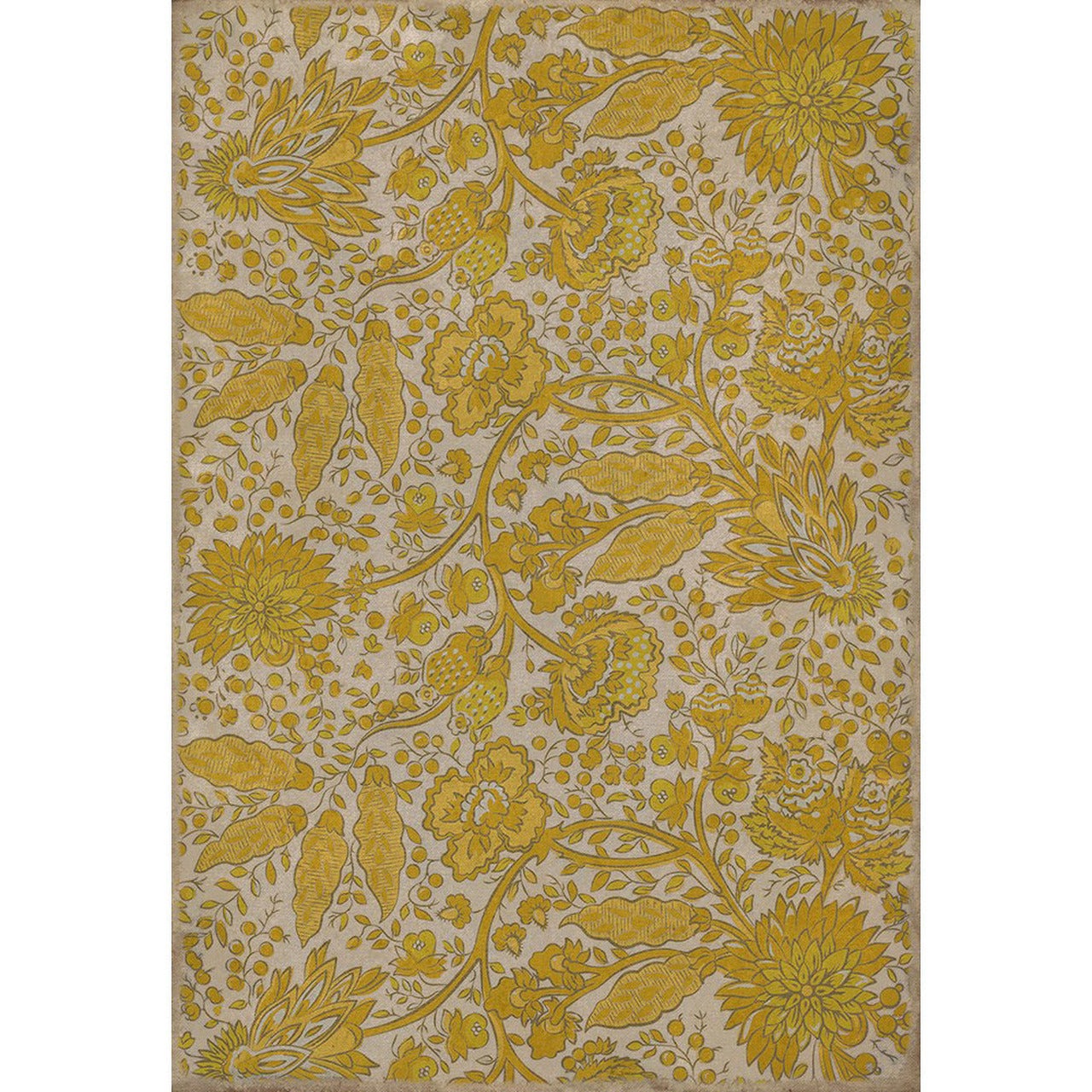 Williamsburg Garden Gate How The Sun Rose Vinyl Floor Cloth