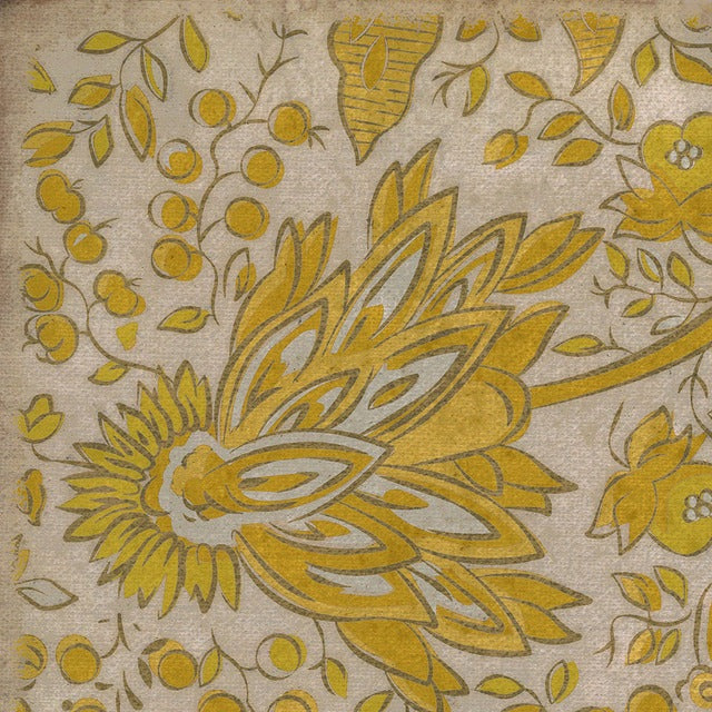 Williamsburg Garden Gate How The Sun Rose Vinyl Floor Cloth