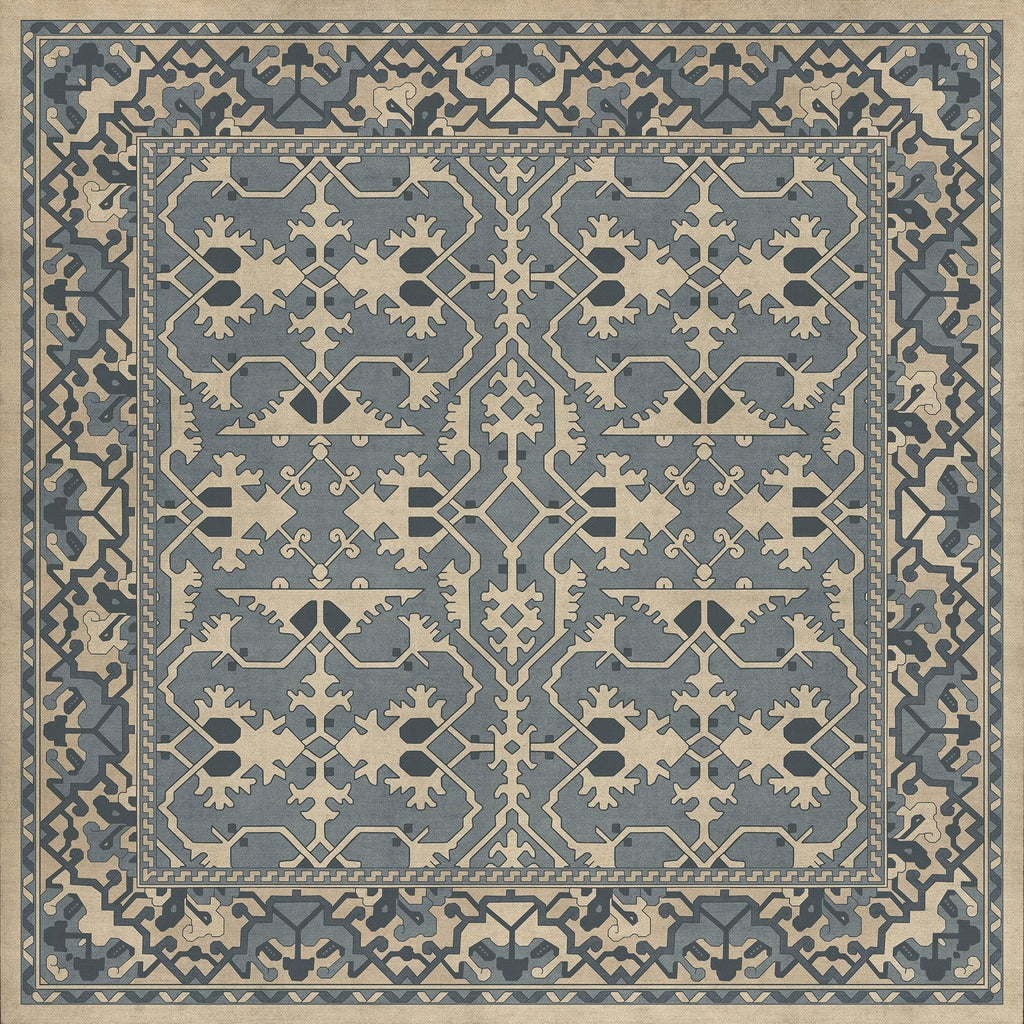 Williamsburg Lotto Ushak At The Twilight Vinyl Floor Cloth