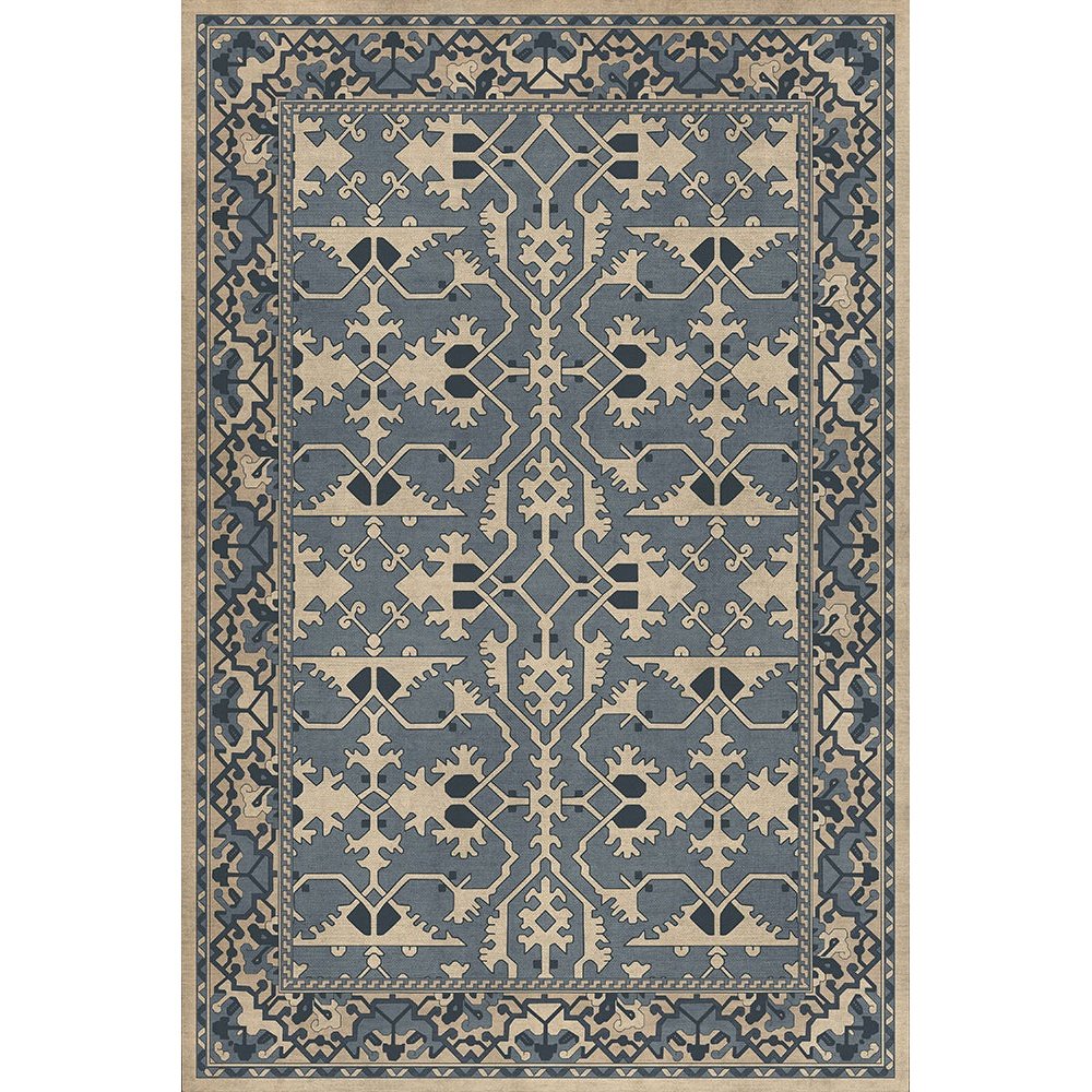 Williamsburg Lotto Ushak At The Twilight Vinyl Floor Cloth