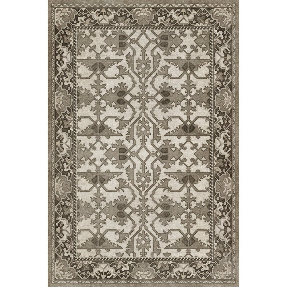 Williamsburg Lotto Ushak If You Show Patience Vinyl Floor Cloth