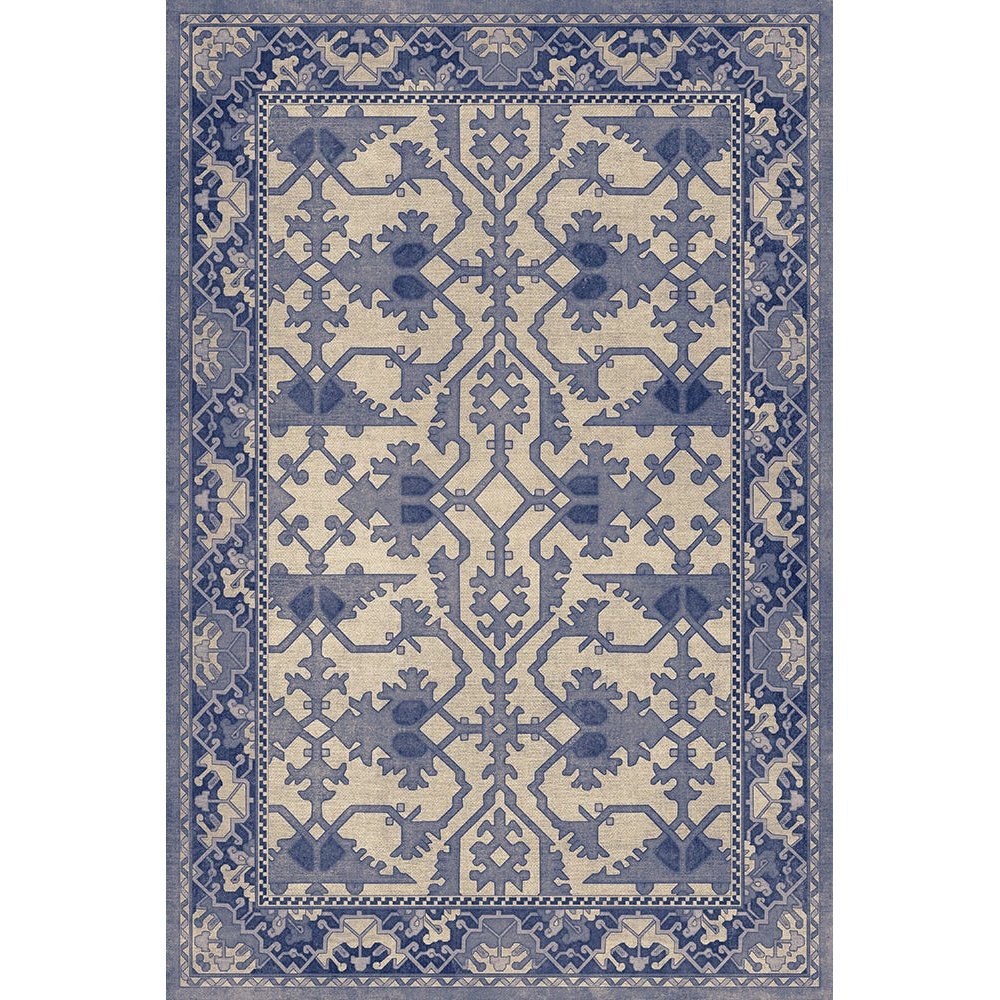 Williamsburg Lotto Ushak Light Breeze Vinyl Floor Cloth