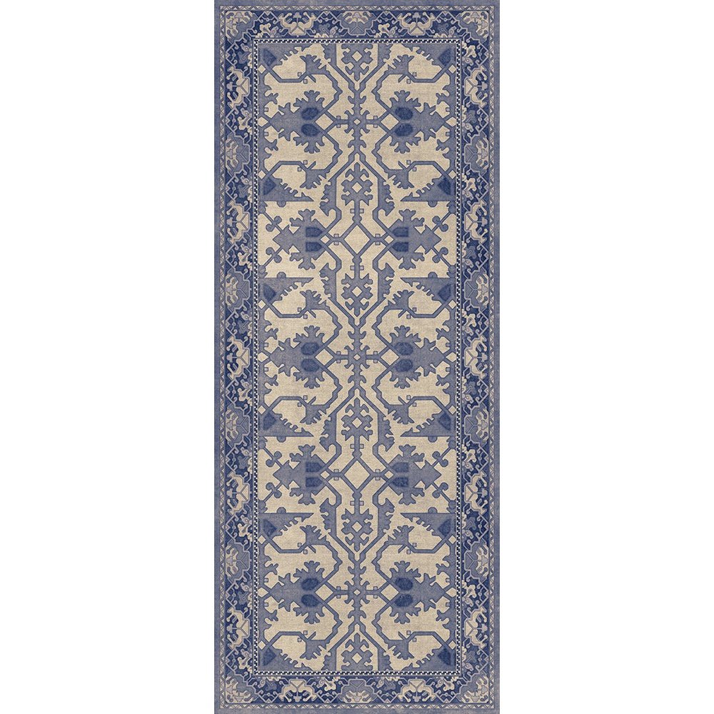 Williamsburg Lotto Ushak Light Breeze Vinyl Floor Cloth
