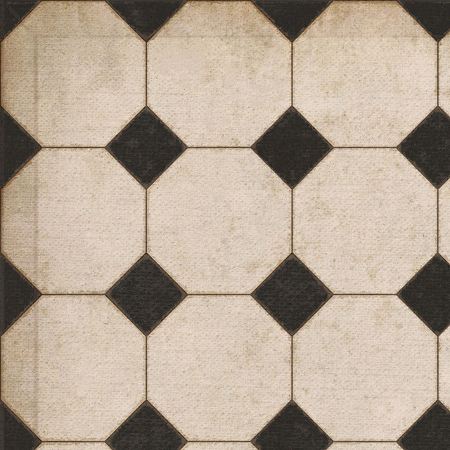 Williamsburg Octagons Adams Vinyl Floor Cloth