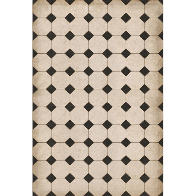 Williamsburg Octagons Adams Vinyl Floor Cloth
