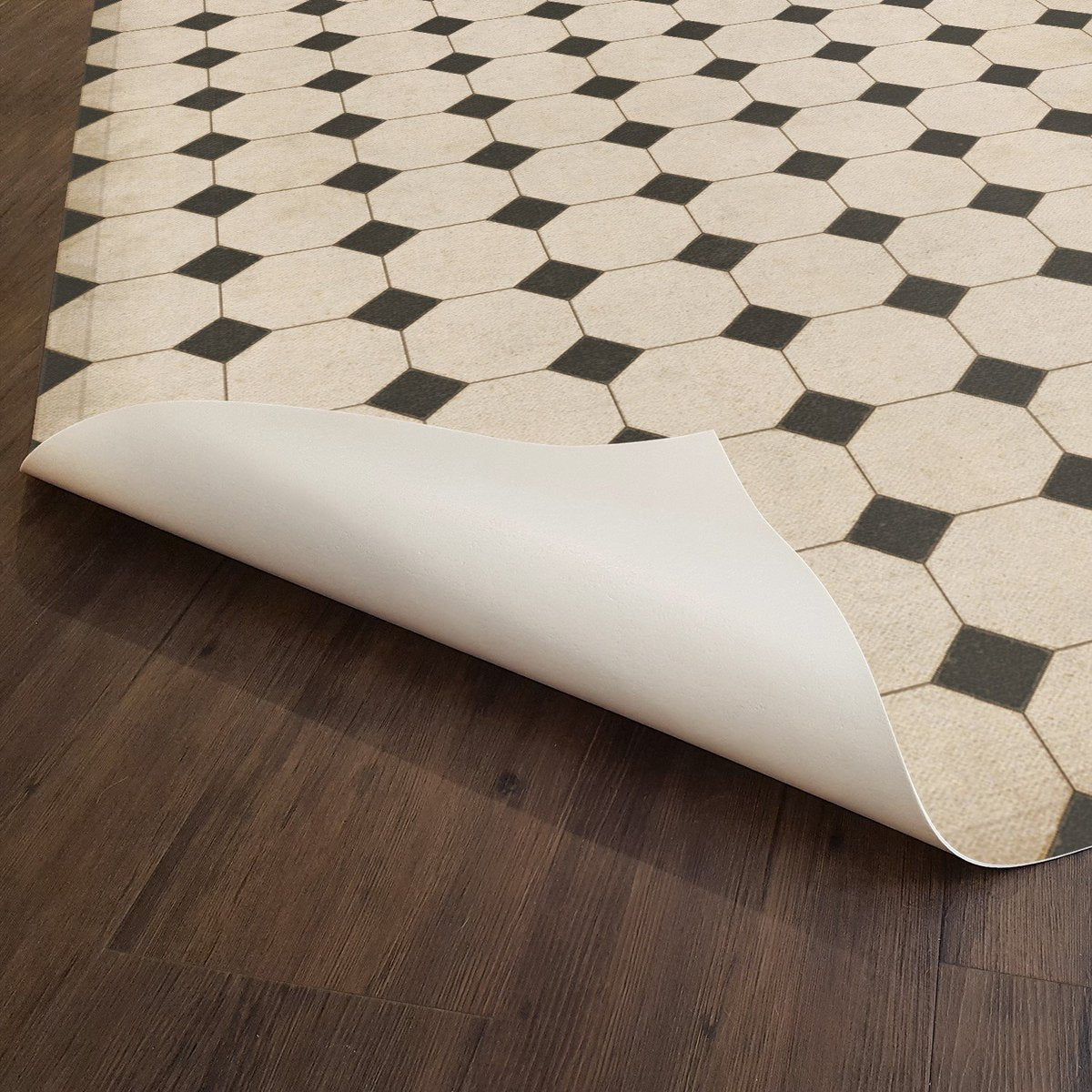 Williamsburg Octagons Adams Vinyl Floor Cloth