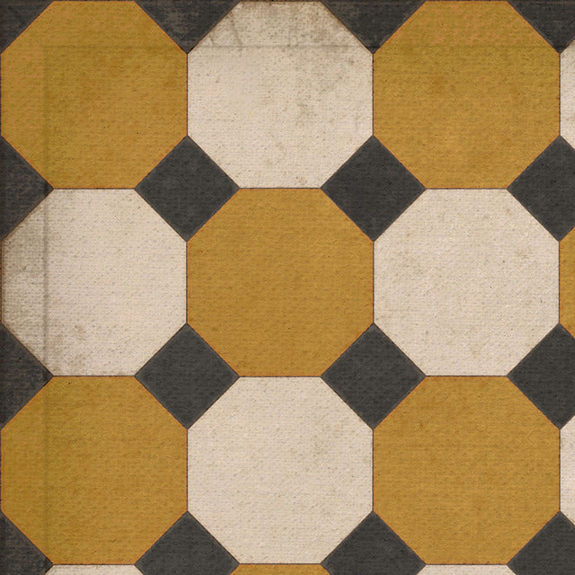 Williamsburg Octagons Jefferson Vinyl Floor Cloth