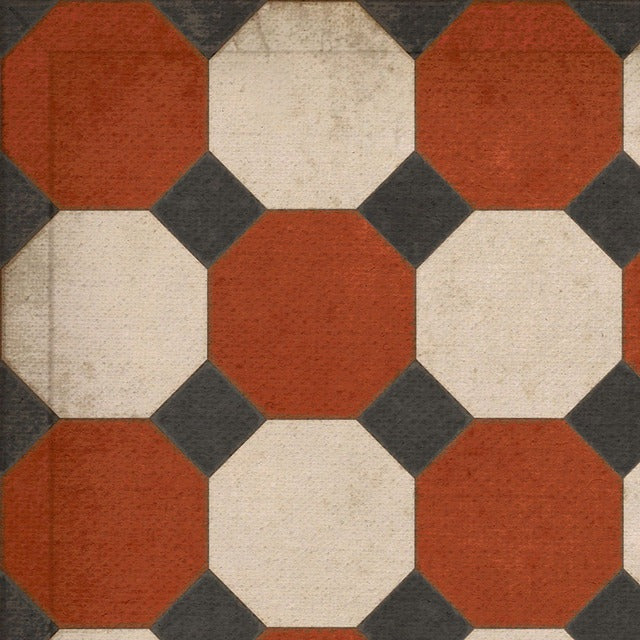 Williamsburg Octagons Lee Vinyl Floor Cloth