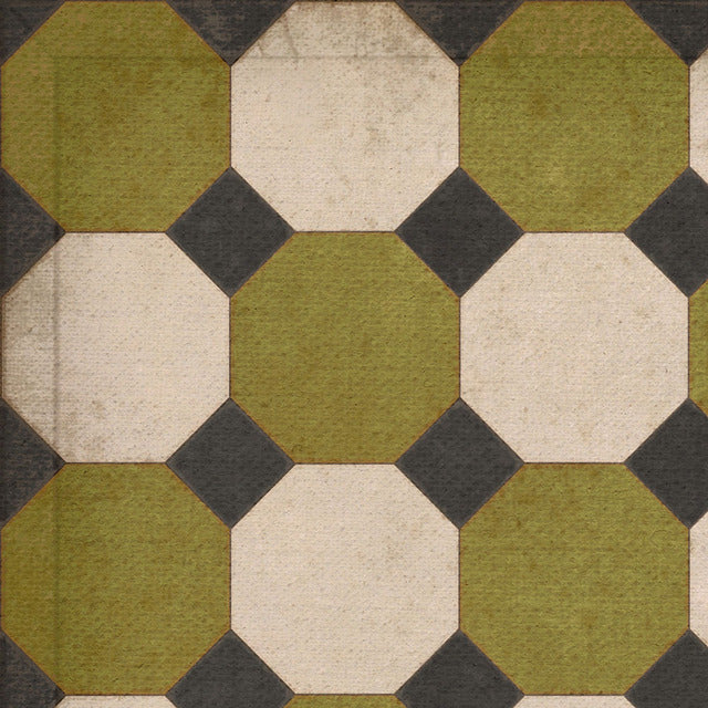 Williamsburg Octagons Sherman Vinyl Floor Cloth