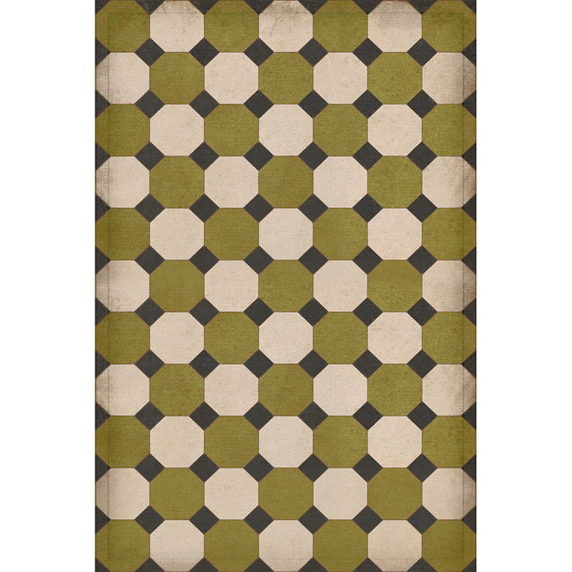 Williamsburg Octagons Sherman Vinyl Floor Cloth